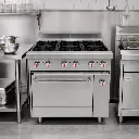 Cocina A Gas De 6 Hornillas Y Horno De Acero Inoxidable 85,8X92X87Cm Iboia  (1)_resultado.webp