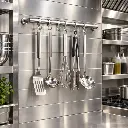 Colgadero riel ganchos cocina industrial utensilios ambiente_resultado.webp