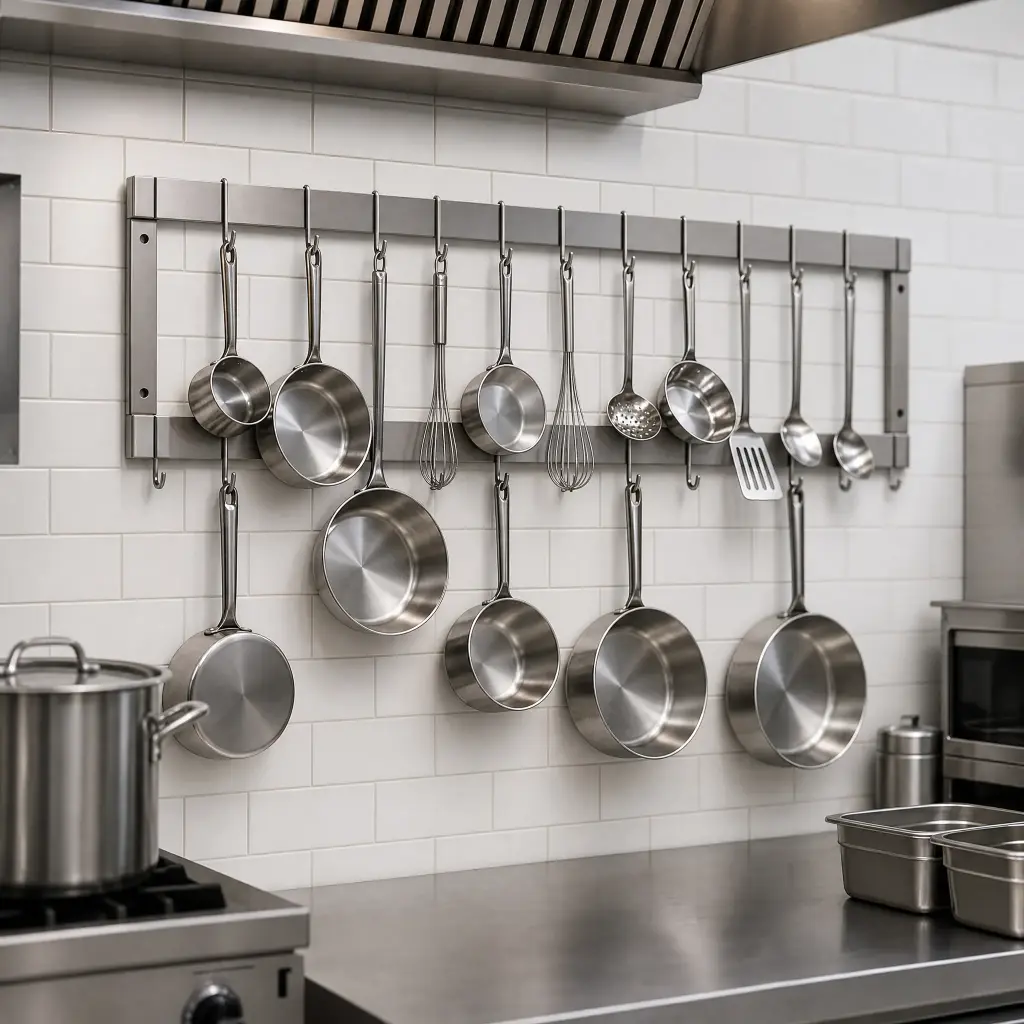 Cuelga Olla Doble de Pared De Acero Inoxidable 20 Ganchos 120X30X30 Cm Bredys_resultado.webp