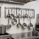 Cuelga Olla Doble de Pared De Acero Inoxidable 20 Ganchos 120X30X30 Cm Bredys_resultado.webp