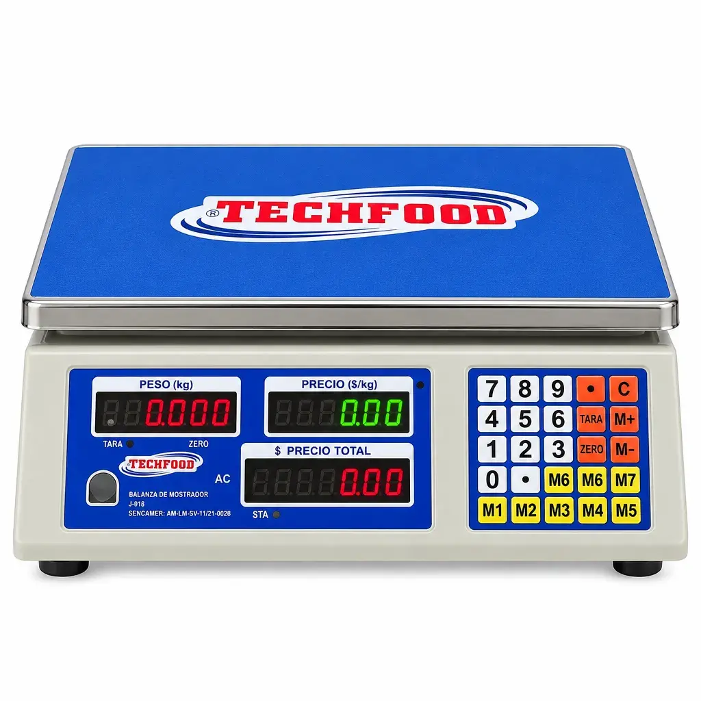 Balanza De Mostrador En Acero Inoxidable De 30 Kg Techfood
