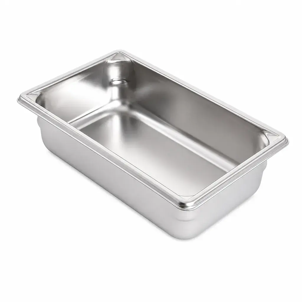 Bandeja Gastronomica De 1/4 En Acero Inoxidable De 26X16X15 Cm Contihome