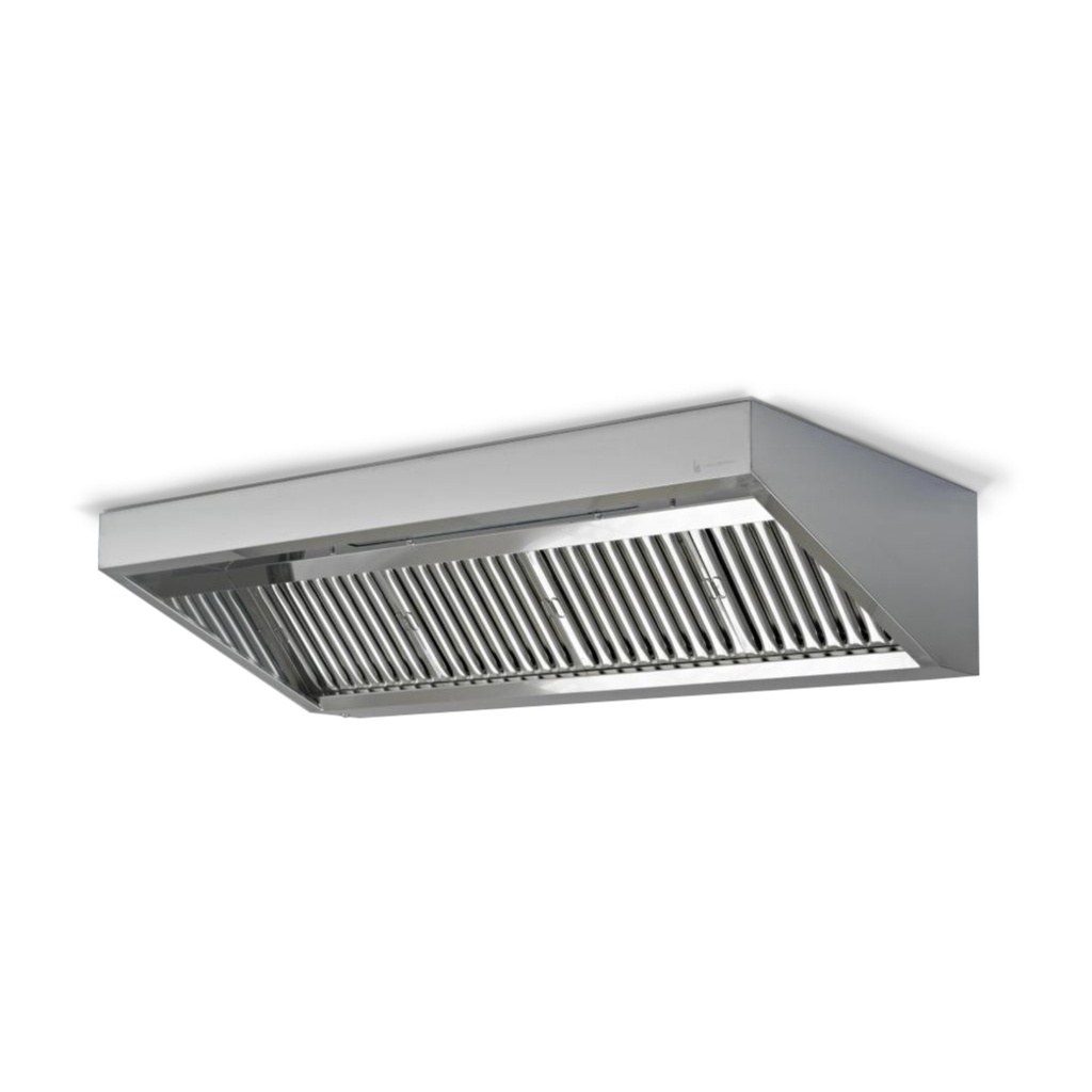 Campana Americana Con Filtro De Acero Inoxidable 120x100x50 Cm Bredys