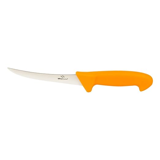 CUCHILLO PARA CARNE CURVO SEMI FLEX DE ACERO INOXIDABLE 15 CM ULTRASOURCE