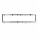 Cuelga Olla Doble de Pared De Acero Inoxidable 20 Ganchos 120X30X30 Cm Bredys