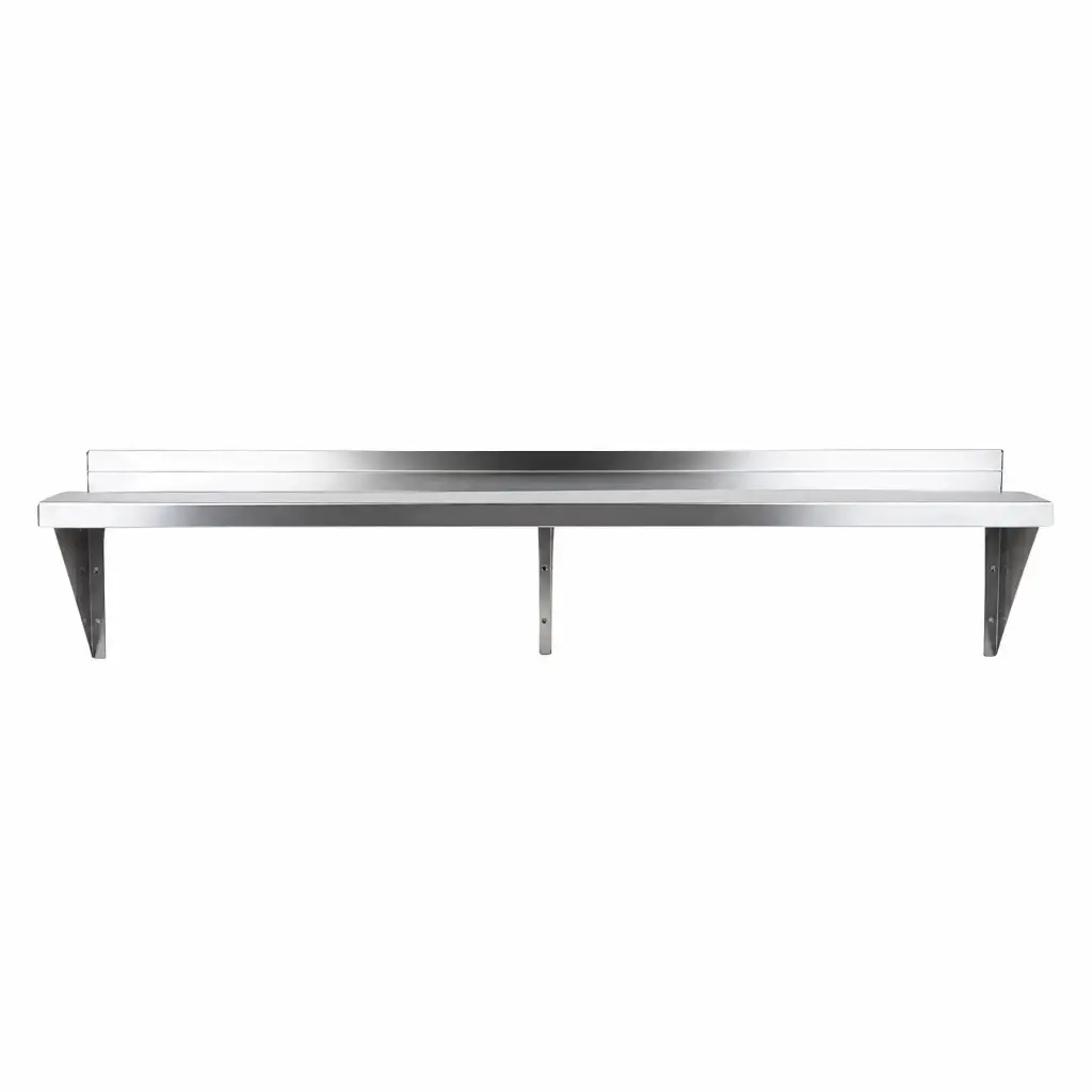 Repisa Con Soporte Acero Inoxidable 120x30x30 Cm Bredys