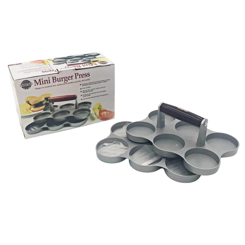 Formadora De Mini Hamburguesas De Aluminio 6,5Cm  Norpro