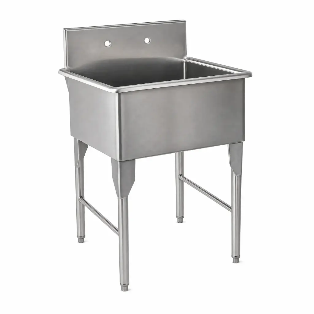 Fregadero 1 Ponchera Acero Inoxidable 70x70x110Cm Bredys 