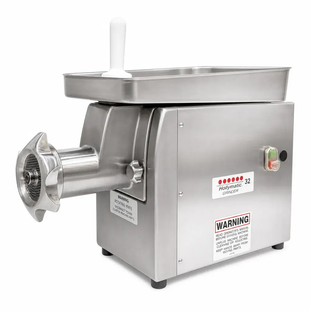 Molino De Carne Industrial De Acero Inoxidable Con Aluminio 38x77x56 Cm 3 Hp Senzani