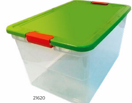 CAJON MULTIUSO DE CLICK DE PLASTICO 62 L ALFA HOGAR