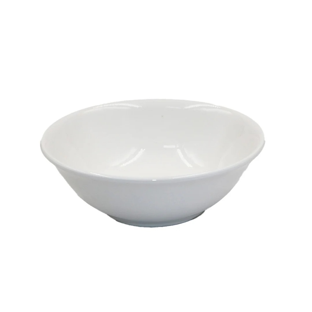 Bowl Escudilla Blanco De Melamina De 19 Cm JY