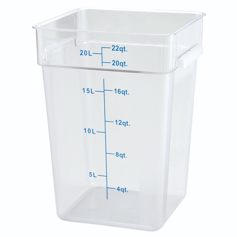Contenedor Almacenamiento De Plástico 22 Qt Winco