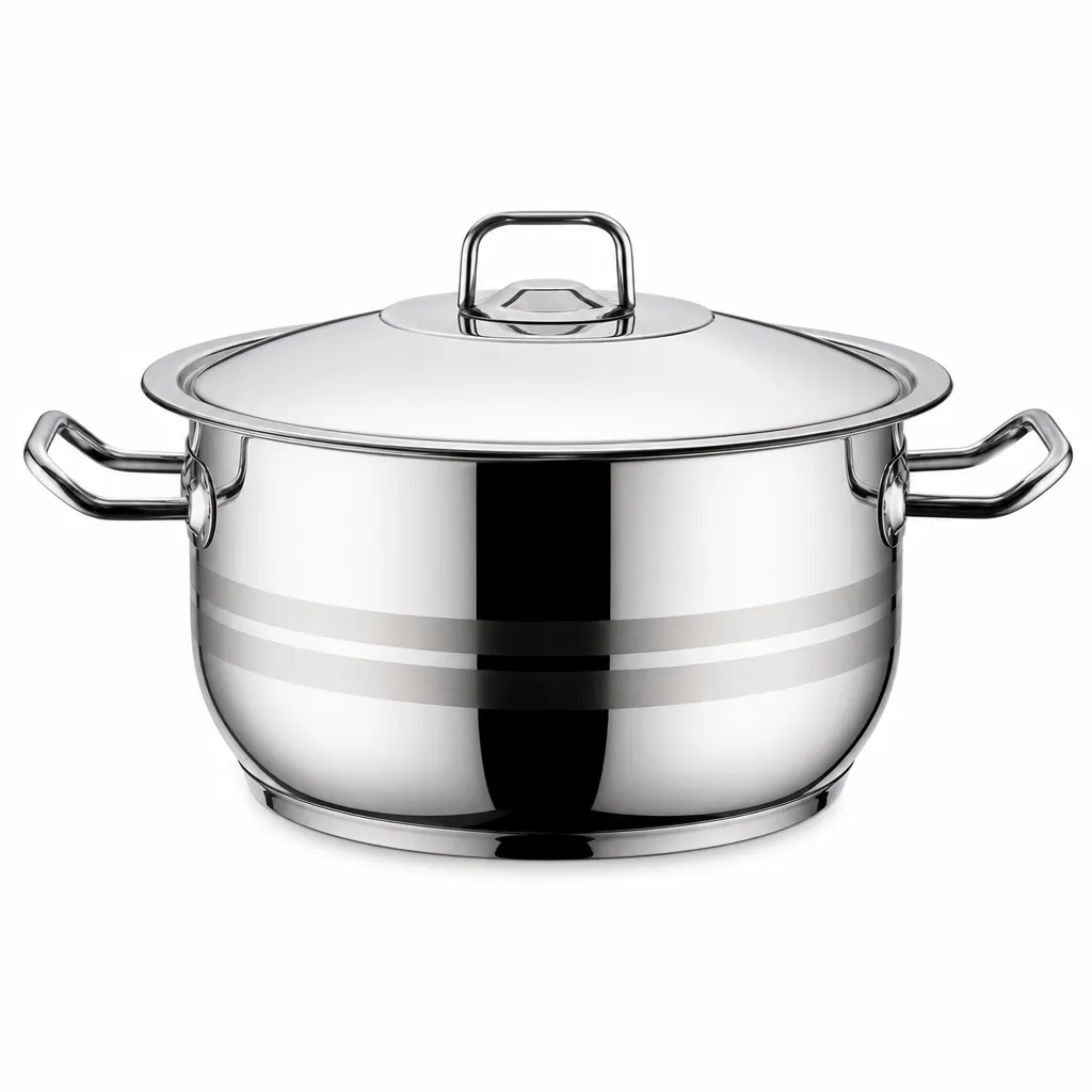 Olla Con Tapa Acero Inoxidable 20X12Cm 3,5L Hascevher