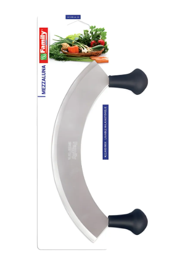 Cuchillo Media Luna De Acero Inoxidable 26 Cm Family Inox