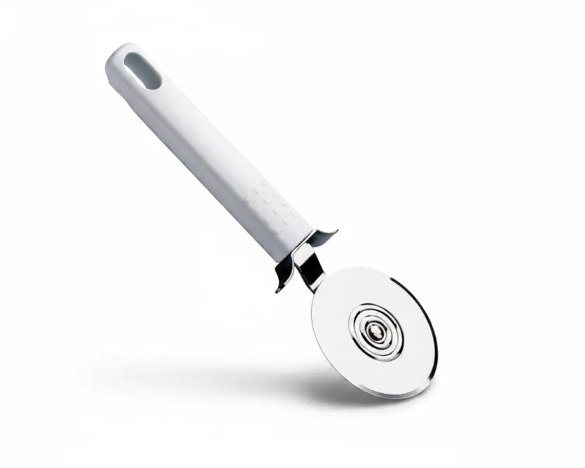 Corta Pizza Blanco De Acero Inoxidable Ghidini