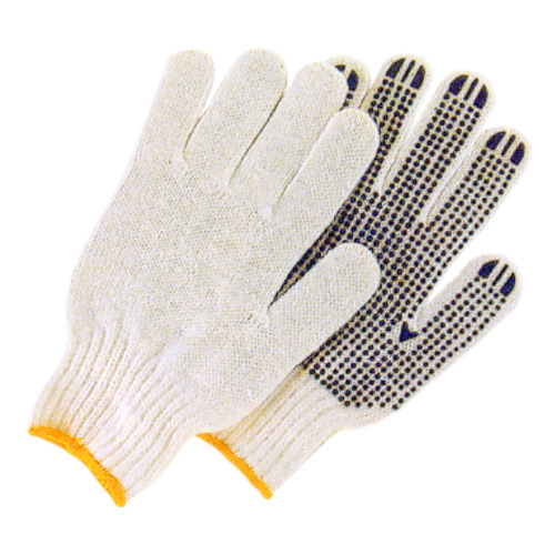 GUANTES BLANCOS TEJIDOS CON PUNTOS PVC UNIKERT