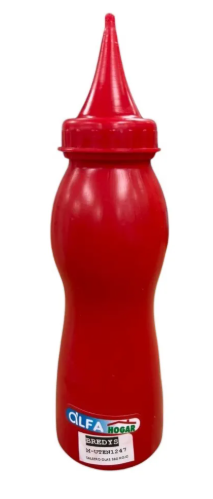 SALSERO OLAS ROJO  DE PLASTICO 360 ML ALFAHOGAR