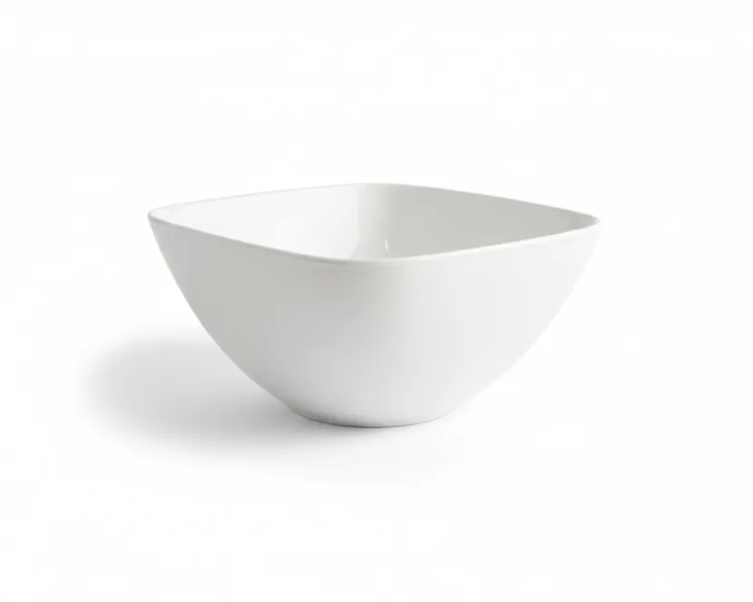 BOWL CUADRADO SUPREME GRANDE DE PLASTICO 25X25X13 CM ALFA HOGAR