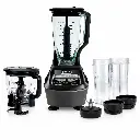Mega Sistema De Cocina Profesional 4 Funciones Acero Inoxidable 1,9L 1500W 1.6Hp Ninja
