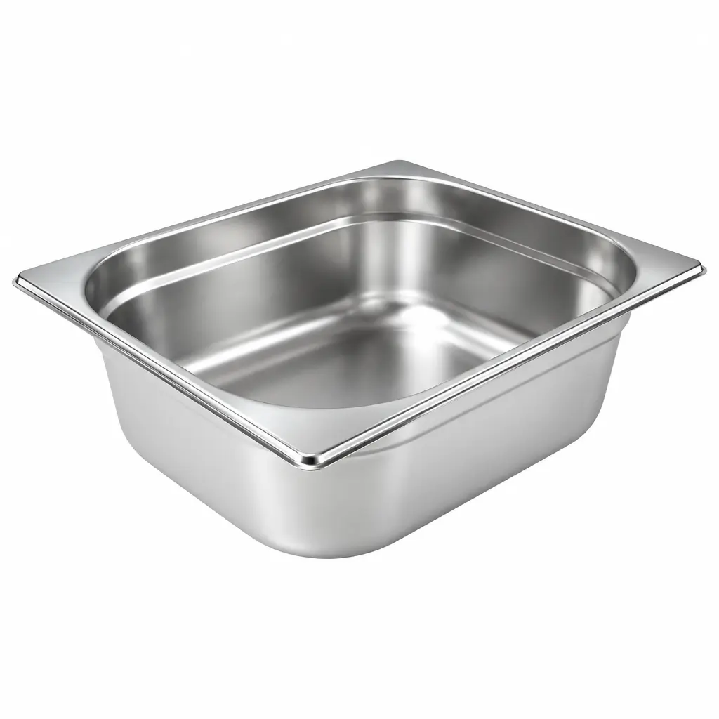 Bandeja Gastronómica De 1/4 En Acero Inoxidable De 26,5X16,2X10 Cm Meital