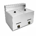 Freidora A Gas De Mesa 2 Cestas Acero Inoxidable 12L Iboia