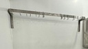 CUELGA OLLAS DE PARED DE ACERO INOXIDABLE 16 GANCHOS 120 X 30 CM STEEL SOLUTION