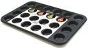 MOLDE PARA 24 MINI MUFFINS DE ACERO AL CARBONO 38x26x2CM PRESS