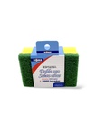 ESPONJA DOBLE USO SALVA UÑAS DE ESPUMA DE POLIURETANO Y NYLON 10 X 7 X 5 CM HOME